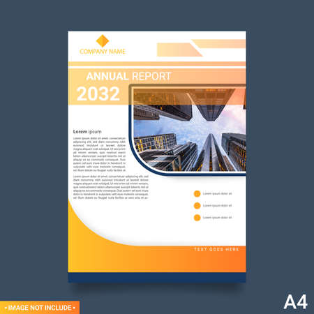Brochure layout design. Corporate business annual report, catalog, magazine, flyer templateのイラスト素材