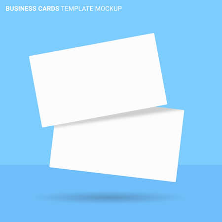 business branding cards template mockup with shadowのイラスト素材