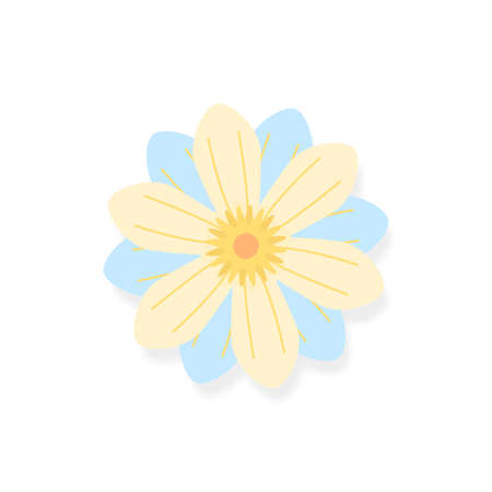 spring flower on white background vector illustrationのイラスト素材