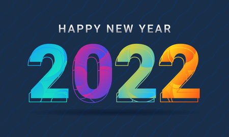 Happy new year 2022 greeting card background