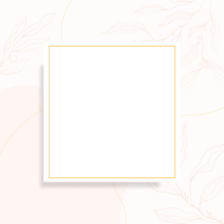 Minimal soft color organic shape social media post templatesのイラスト素材