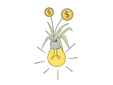 Smart investment personal financial conceptのイラスト素材