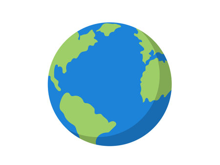 Earth globe, planet icon, globe symbolのイラスト素材