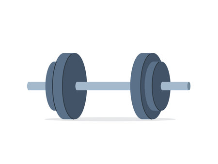 Barbell multiple weights for workout and trainingのイラスト素材