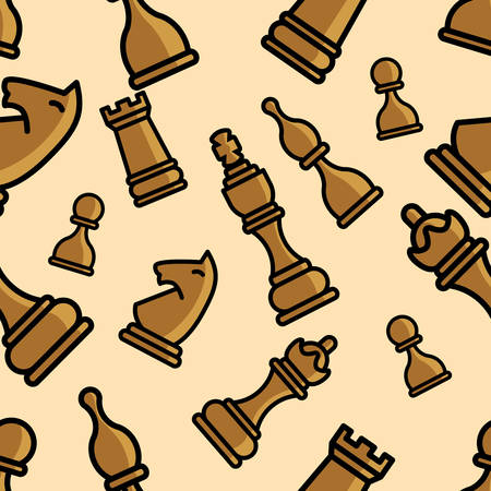 Chess Ornament Seamless Patternのイラスト素材