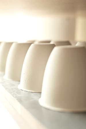 Clay cups - detail
