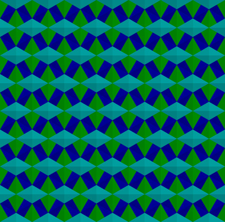 Blue and green cubes pattern background vector.のイラスト素材