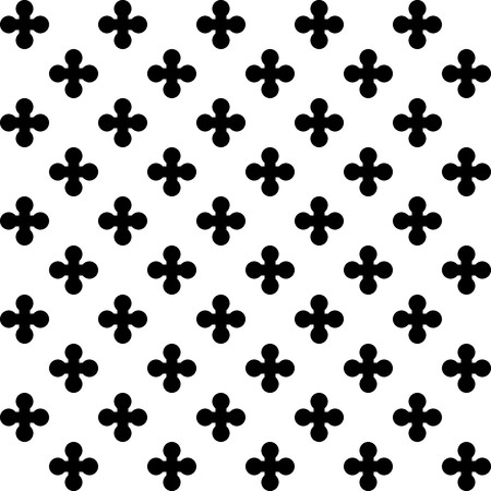 Black cross symbol pattern on white background vector.のイラスト素材