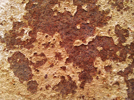 Rust and stain on metal sheet texture background.