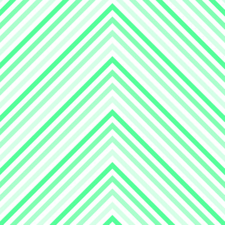 Pastel green chevron diagonal stripes pattern background. Vector illustration for web design or print for fabric, packaging, scrapbook, wallpaper, wrapping paper.のイラスト素材