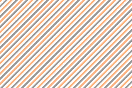 Pastel orange and grey diagonal stripes pattern background. Vector illustration for web design or print for fabric, packaging, scrapbook, wallpaper, wrapping paper.のイラスト素材