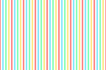 Colorful pastel vertical stripes seamless pattern background. Vector illustration for web design or print for fabric, packaging, scrapbook, wallpaper, wrapping paper.のイラスト素材