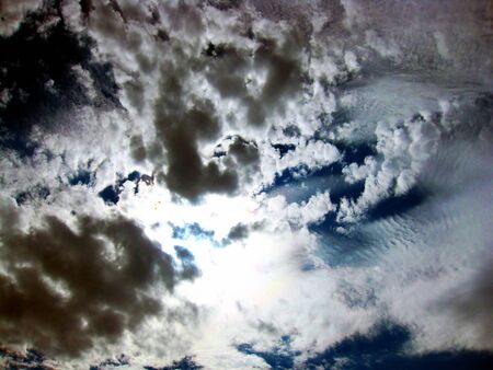 clouds at sunsetの写真素材