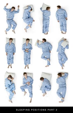 Sleeping positions 2の写真素材