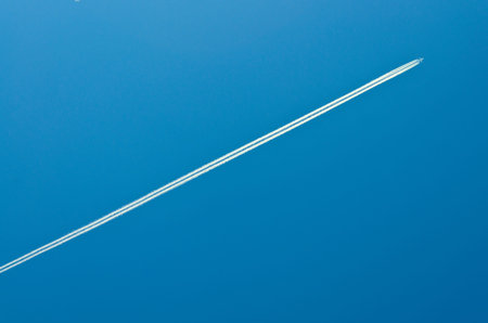 plane stripe in the sky