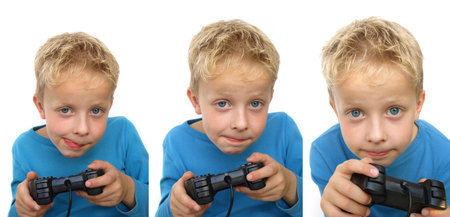 young kid gaming
