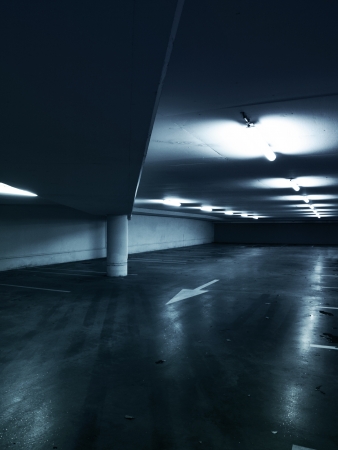 Empty parking garageのeditorial素材