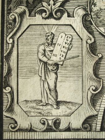 Moses and the ten commandmentsのeditorial素材