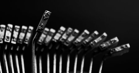 Dollar sign on an old typewriter machine