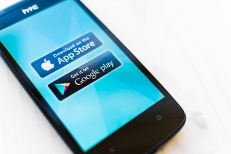 App store vs google playのeditorial素材