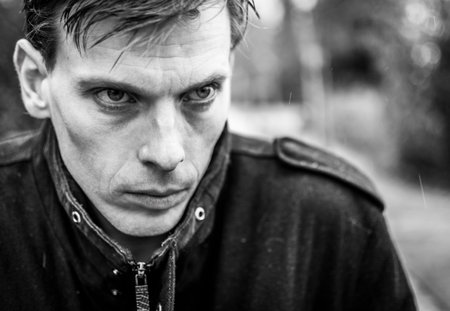 depressed manの写真素材