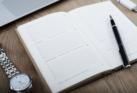 Save the date - agenda mockupの写真素材