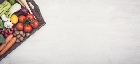 Vegetables hero header imageの写真素材