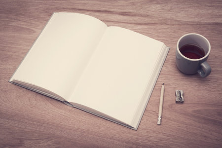 Empty notebook mockup