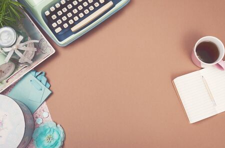 Vintage ladies desk hero headerの写真素材