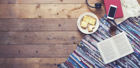 breakfast headerの写真素材