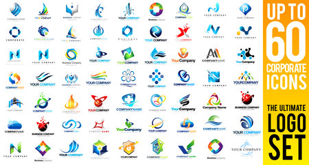 Business Corporate Vectors  Creative Business Icons collection. Business Icons Set.のイラスト素材