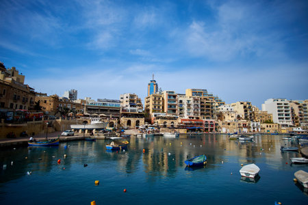 Aerial View on Saint Julien , Maltaの写真素材