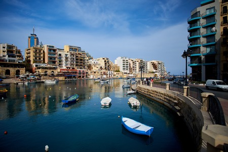 Aerial View on Saint Julien , Maltaのeditorial素材
