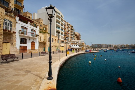 View on Saint Julien Bay, Maltaの写真素材