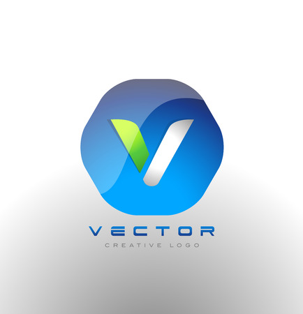 Letter V Logo. V Icon. Business Letter V Vectorのイラスト素材