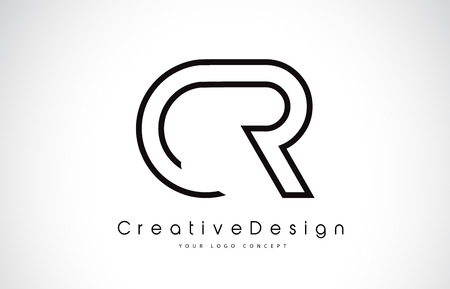 CR C R Letter icon Design in Black Colors. Creative Modern Letters Vector Icon Logo Illustration. CR C R Letter icon Design in Black Colors. Creative Modern Letters Vector Icon Logo Illustration.