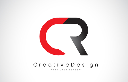 Red and Black CR C R Letter Logo Design in Black Colors. Creative Modern Letters Vector Icon Logo Illustration. Red and Black CR C R Letter Logo Design in Black Colors. Creative Modern Letters Vector Icon Logo Illustration.
