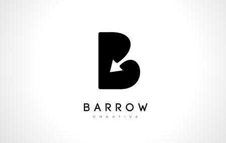 B Logo.B Letter Design Vector Illustration Modern Monogram Icon.のイラスト素材