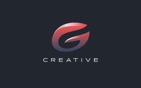 G Logo Design Vector with Creative Modern Design Shape and Vibrant Colors. G Icon Vector. G letter design Ideaのイラスト素材