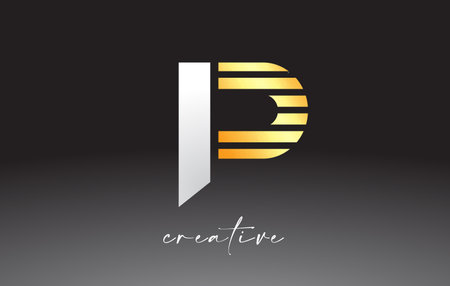 Purple Blue Neon Lines Letter F Logo Design with Creative Lines Cut on half of The Letter in Black and White Colors Vector.のイラスト素材