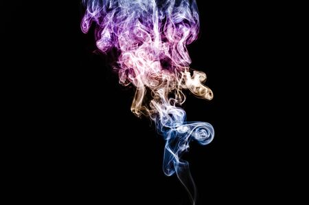 Abstract background of colorful smokeの写真素材