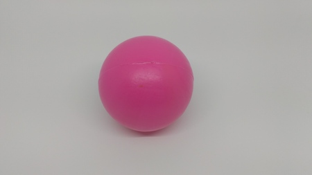 one pink plastic ballの写真素材