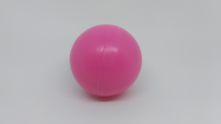 one pink plastic ballの写真素材