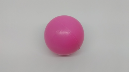 one pink plastic ballの写真素材