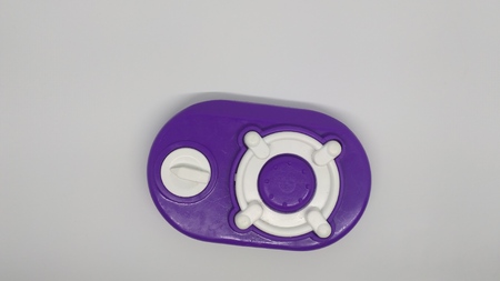 purple plastic toy stoveの写真素材