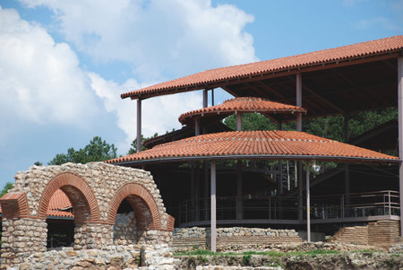 Part of the complex Plaosnik, Ohrid, Macedonia, FYROM