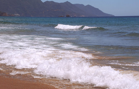 Glifada beach, Corfu , Greece, 