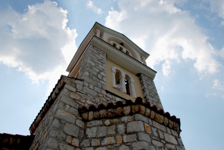 Basilica St  Pantelejmon, fondated by St  Kliment Ohridski の写真素材