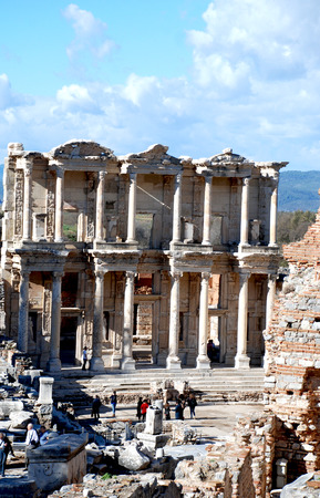 Celsius library in Efesus near Izmir, Turkeyのeditorial素材