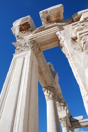 Temple of Hadrian, Ephesus, Turkey,の写真素材